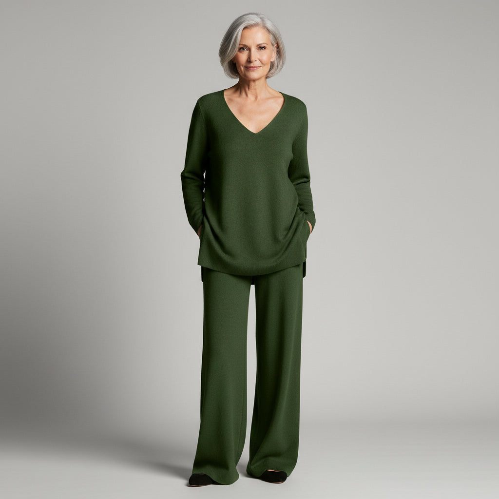 Johanna – To-delt sæt med V-hals