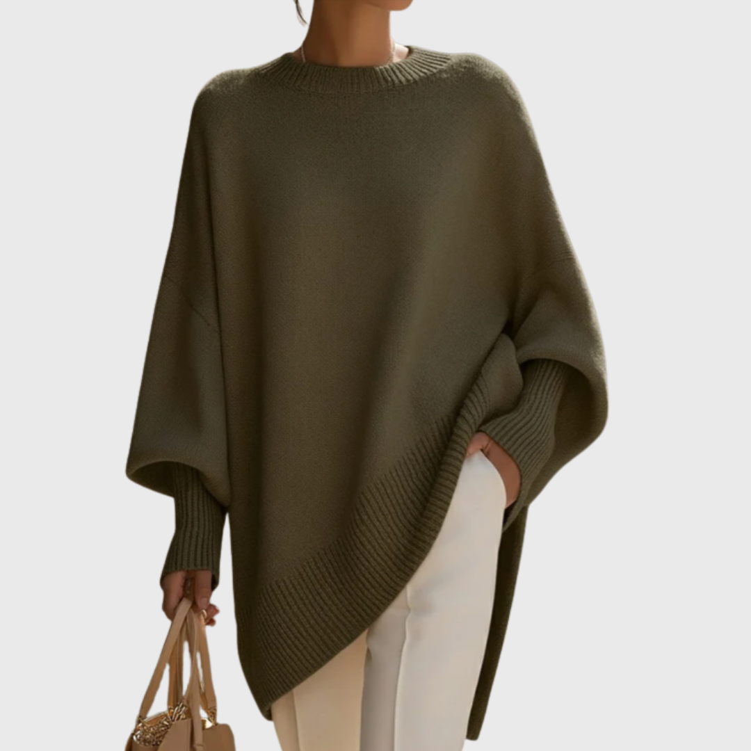 Livia | Oversize poncho-sweater